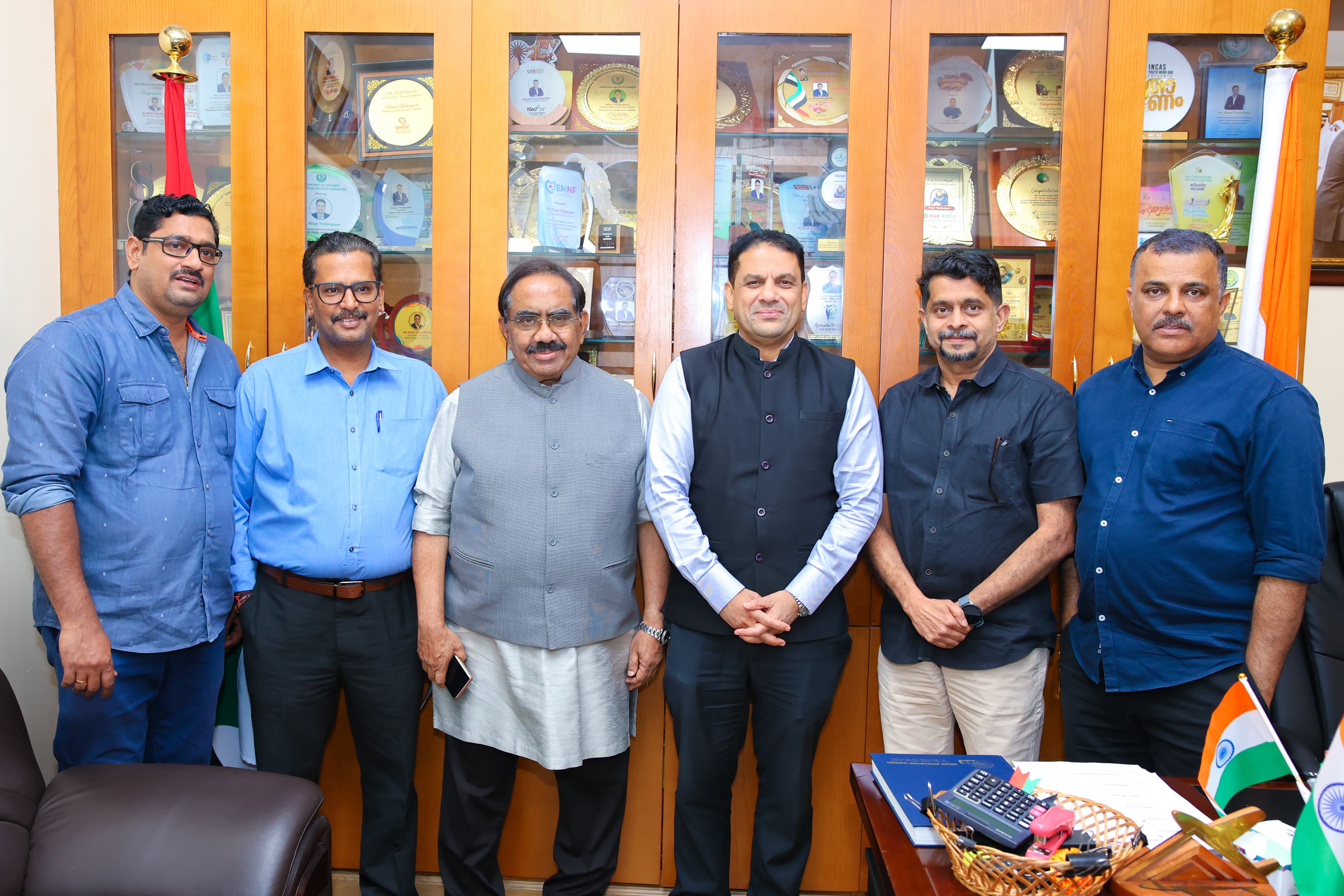 Award ceremony group photo at IAS office